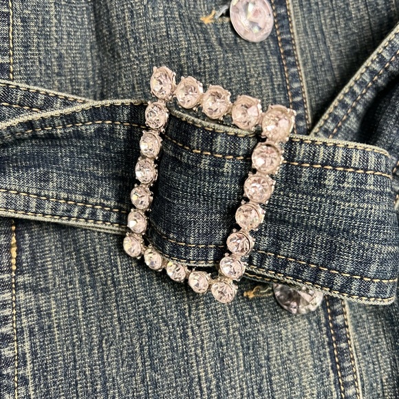 NWT Ivy Jane Gorgeous Jean Jacket with Belt- Medium‎ - Picture 11 of 12